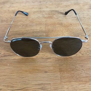 Thomas James Rare Gold & Black Polarized Sunglasses  Vintage California